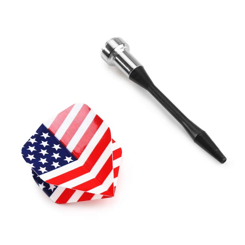 accmor سهام مغناطيسية من أكمور، 12 قطعة بديلة من السهام البلاستيكية للوحة السهام - Image 3